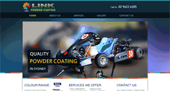 Desktop Screenshot of linkpowdercoating.com.au