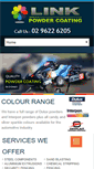 Mobile Screenshot of linkpowdercoating.com.au